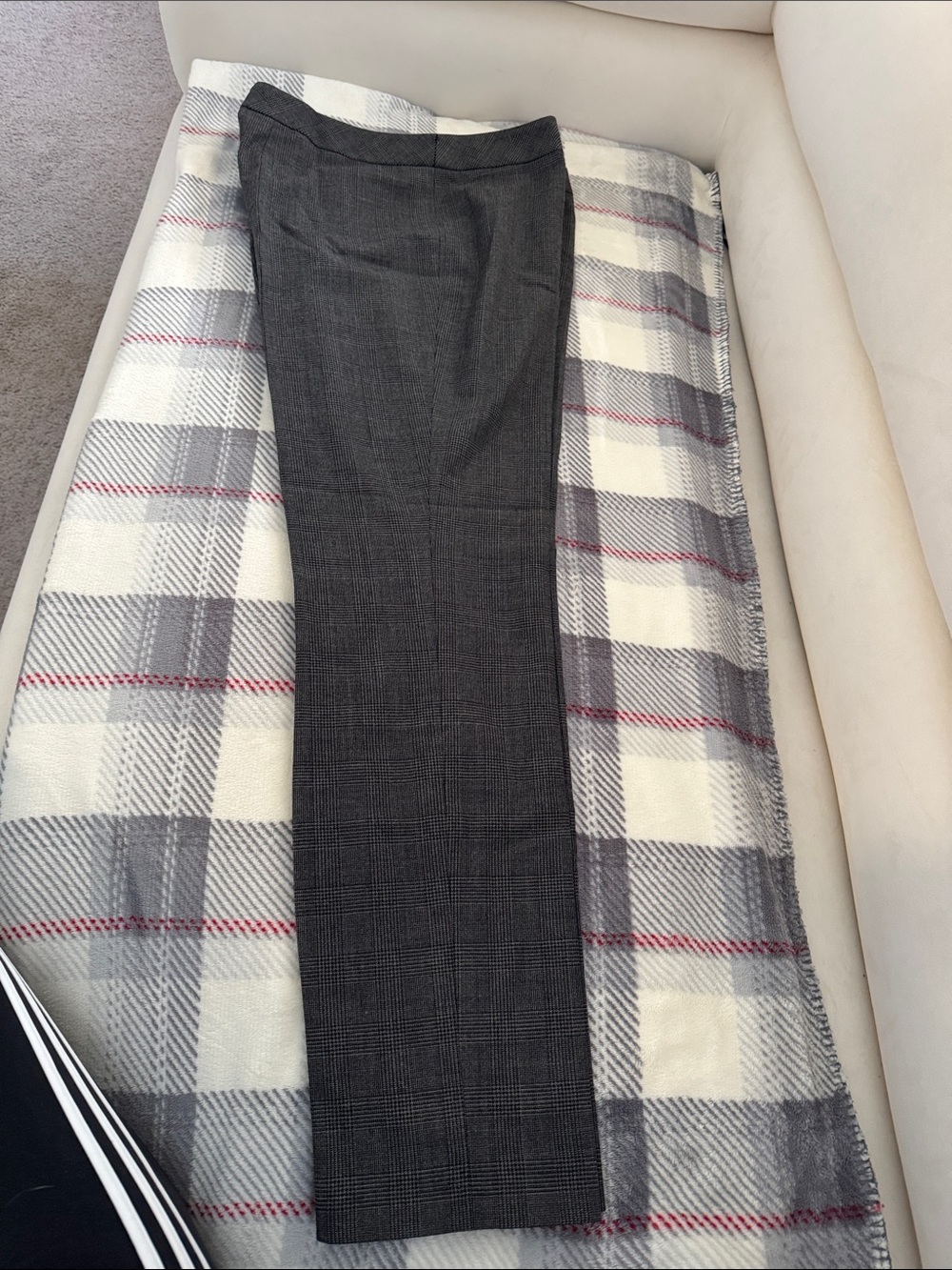 Akris Gray Plaid Pencil Skirt